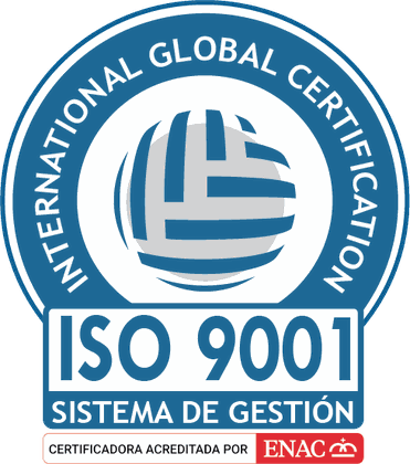 Sello IGC ISO 9001 con la marca ENAC